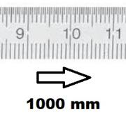 HORIZONTAL FLEXIBLE RULE CLASS II LEFT TO RIGHT 1000 MM SECTION 40x2 MM<BR>REF : RGH96-G21M0F250